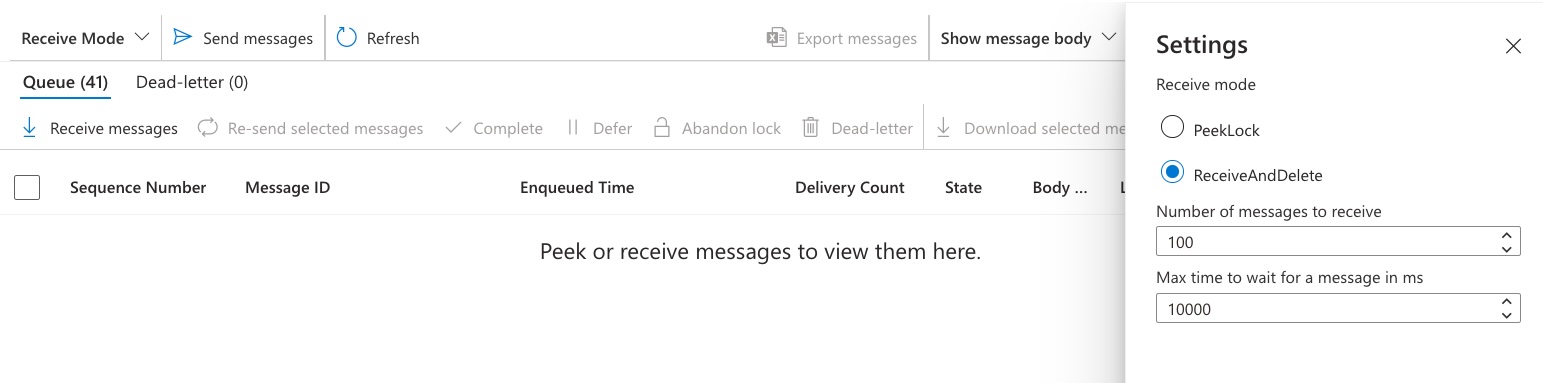 Receive and Delete